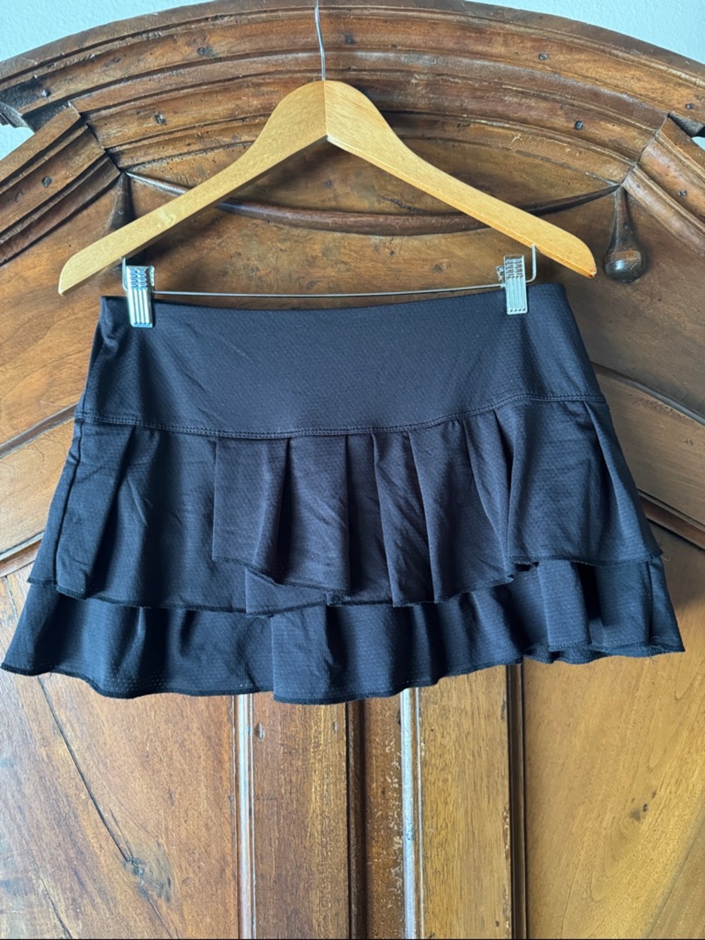 Lucky in Love Ladies Black Tennis Running Skirt